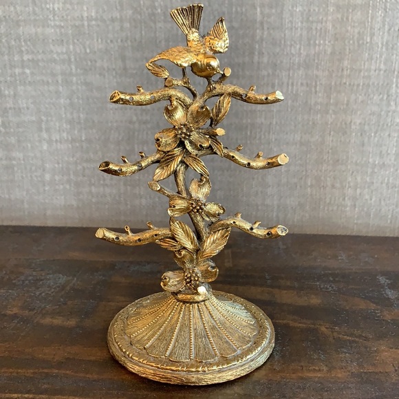 Vintage Other - Vintage Page-Parsons 1950s gold flower bird earrin